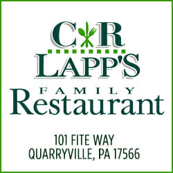 CR Lapp's Sponsor Family Restaurant Ad