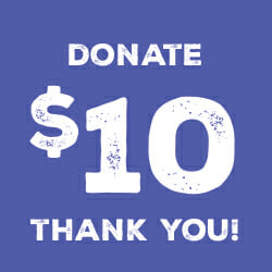 $ 10 Donation Graphic