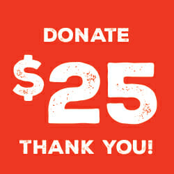 $ 25 Donation Graphic